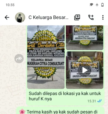 Pengiriman Papan Bunga Duka Utama Cimahi Selatan